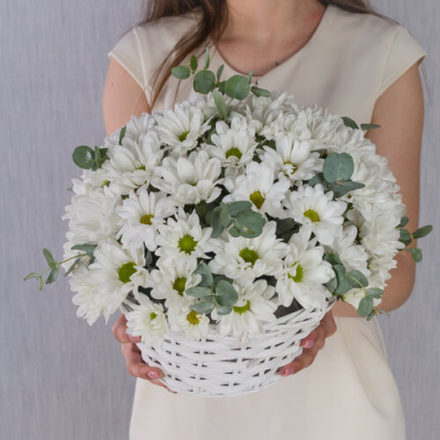 Композиция "Летнее настроение" №36148 с хризантемой
